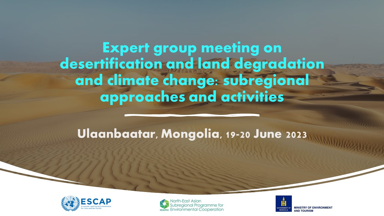 Expert group meeting on desertification and land degradation and ...